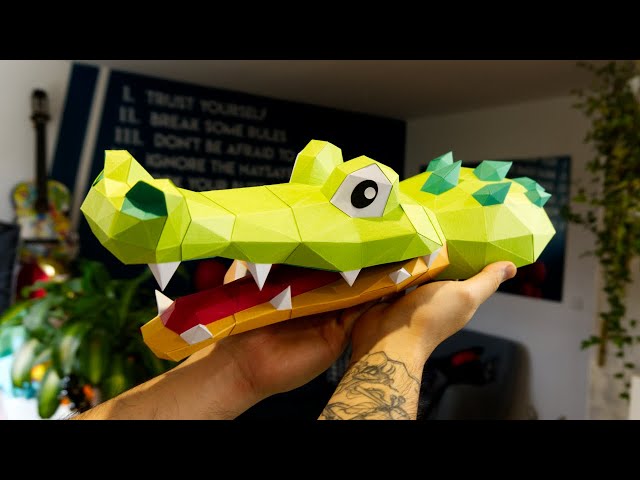 Papercraft - Building your own Crocodile - DIY Tutorial