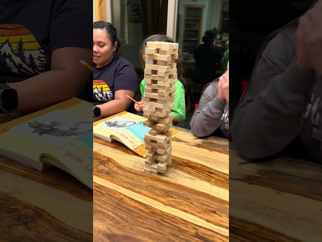 Cutest Jenga Player EVER 🥰 Watch This 5-Year-Old Dominate the Game #jenga #game #games #shorts #fun