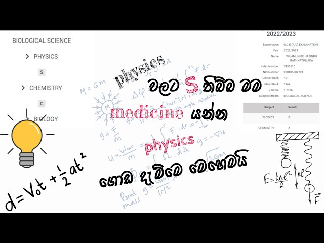 මම physics ගොඩ දාපු විදිය.How to got best result for physics |advancelevel #vairalvideo #medstudent