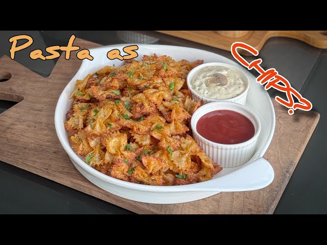 Pasta… as Chips?! | Crispy Air Fryer Pasta Chips | Viral Recipe