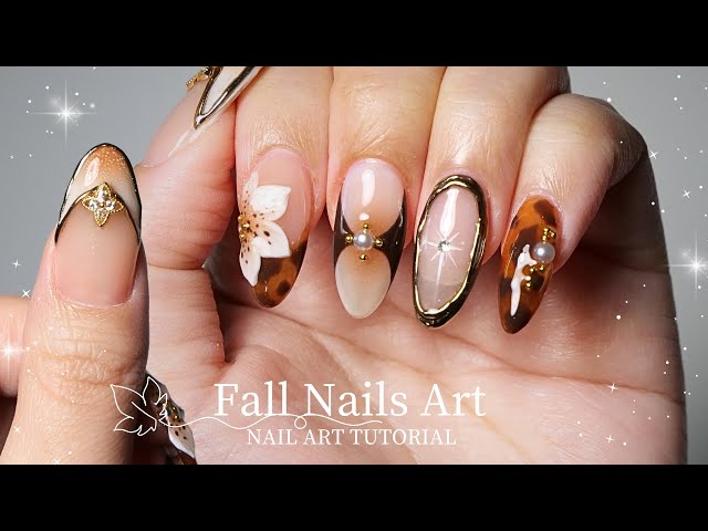 DIY Fall Nails with Pro Airbrush and Fill-In Tips for a Salon Look at Home 🧸🍂🤎