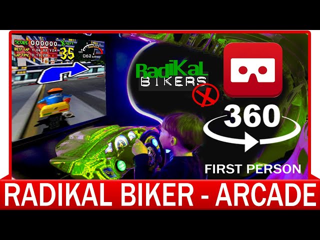 360° VR VIDEO - RadiKal Biker - Pizza Delivery - Pizza Game - Arcade Game - VIRTUAL REALITY 3D