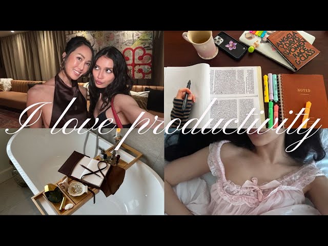 VLOG I love productivity ! Dinner with Phlur, study dates, photoshoots and power outages.