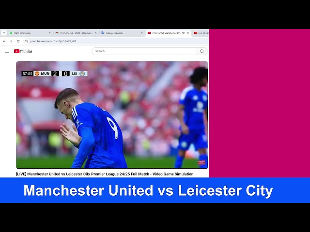 🔴LIVE: Manchester United vs Leicester City Premier League 24/25