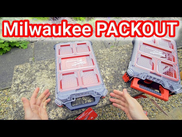 Milwaukee Packout Compact and Compact Slim organisers 4943