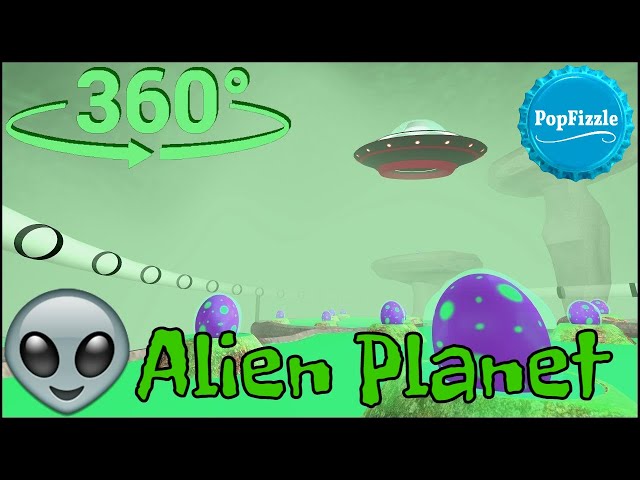 360 Video || Alien Planet Experience || Relaxing Animation VR