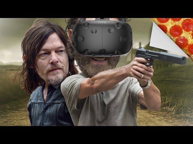 RICK GRIMES Plays The NEW WALKING DEAD VR Game!