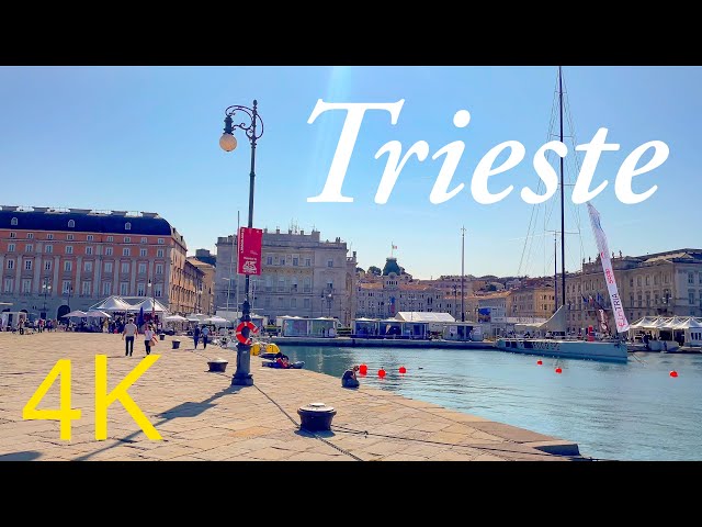 Trieste Italy 🇮🇹☀️October 2023 4K 60fps Walking Tour - with Captions