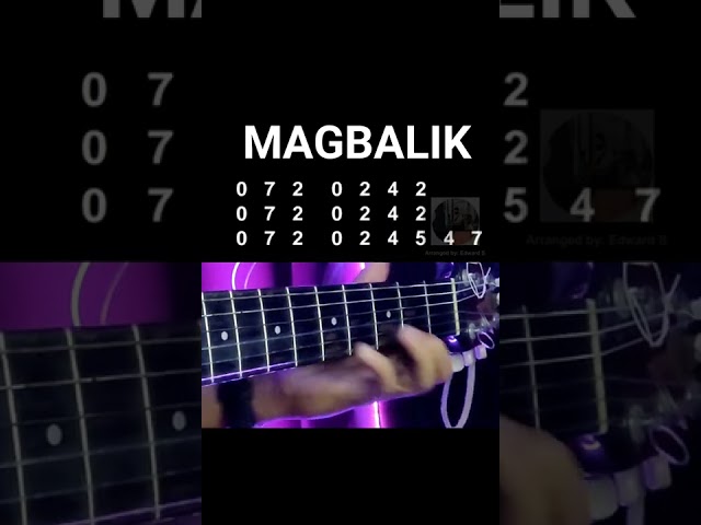 1 String Magbalik (Intro Tabs) (Guitar Fingerstyle Tutorial)