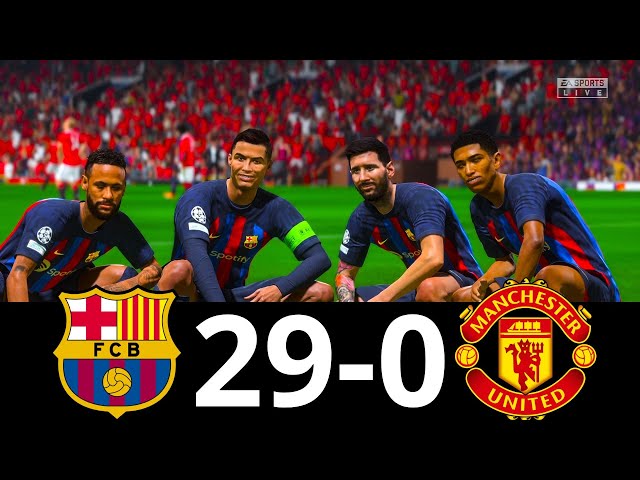 MESSI, RONALDO, MBAPPE, NEYMAR, ALL STARS | BARCELONA 29-0 MAN UNITED