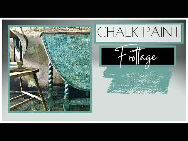 How to Chalk Paint Textures with custom Color Glaze and Frottage Technique