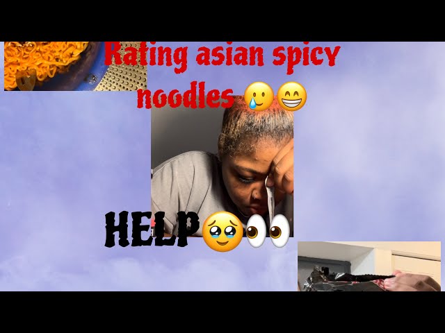 Rating asian spicy noodles 😭🥲 never again 😂🥹￼