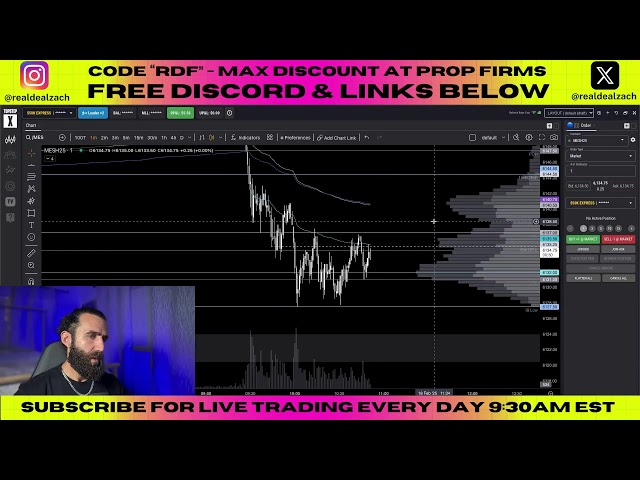 🔴 Live Day Trading ES YM NQ Futures - 2/18/25 📈