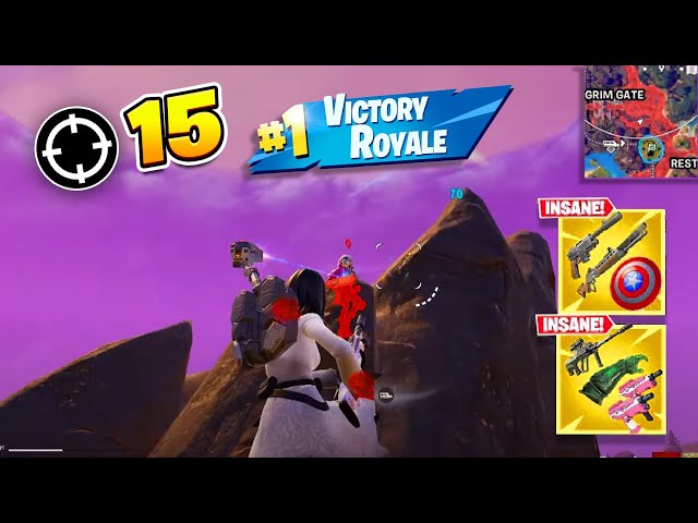 15 Kill Solo Gameplay (Fortnite Season 4 PS4 Controller