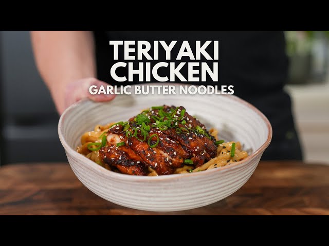 Teriyaki Chicken Garlic Butter Udon Noodles | This Recipe Is Insanely Tasty!