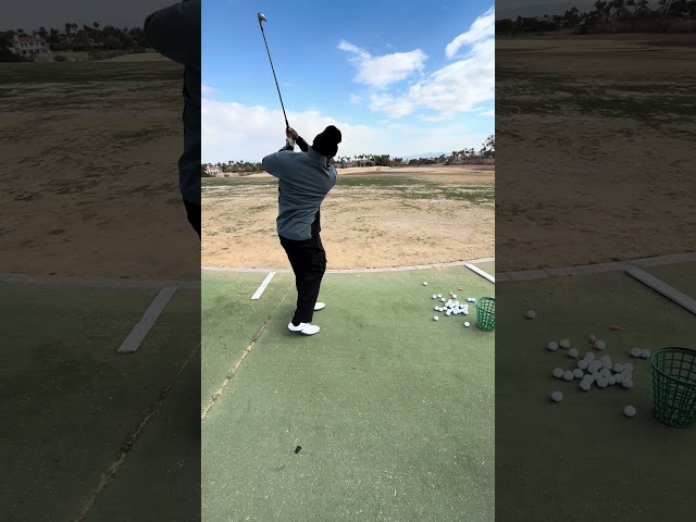 A great swing from a student today #pga #golfswing #golfinstruction #fyp #golf