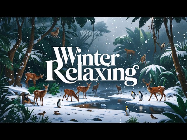 Beautiful Relaxing Music, Peaceful Soothing Instrumental Music, "Winter Wildlife" , Snowfall