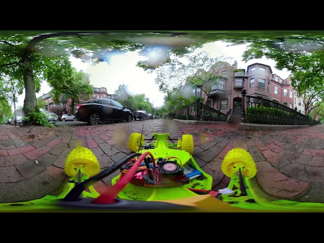 OpenRC Truggy wet sidewalk testing