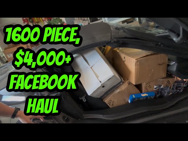 1600+ Piece $4,000+ Facebook Marketplace Haul to Sell on Ebay for Profit 2025