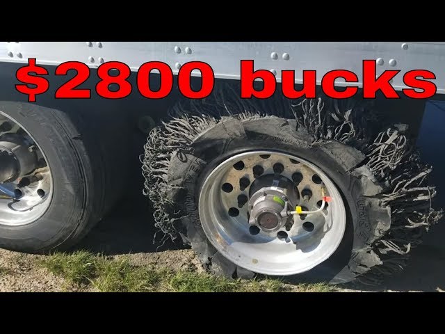 tire blow in the new truck