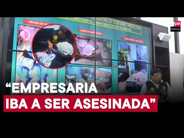 PNP brinda detalles del exitoso rescate a empresaria secuestrada en SMP