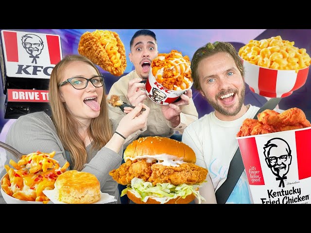 Tasting EVERYTHING On KFC’S Menu!!!