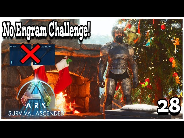 🛑 NO ENGRAMS Challenge!🛑 ARK Ascended! Can We Get A Fabricator Please? Winter Wonderland too!