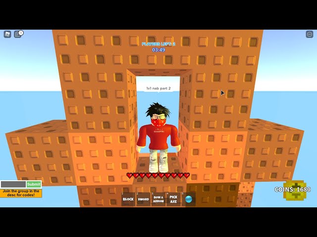 bacon_codess vs Nabhyaroblox pt2 rematch? (roblox skywars 1v1)