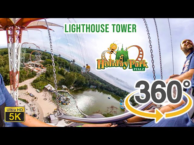 2018 VR 360 5K Lighthouse Tower On Ride Ultra HD POV Holiday Park Germany