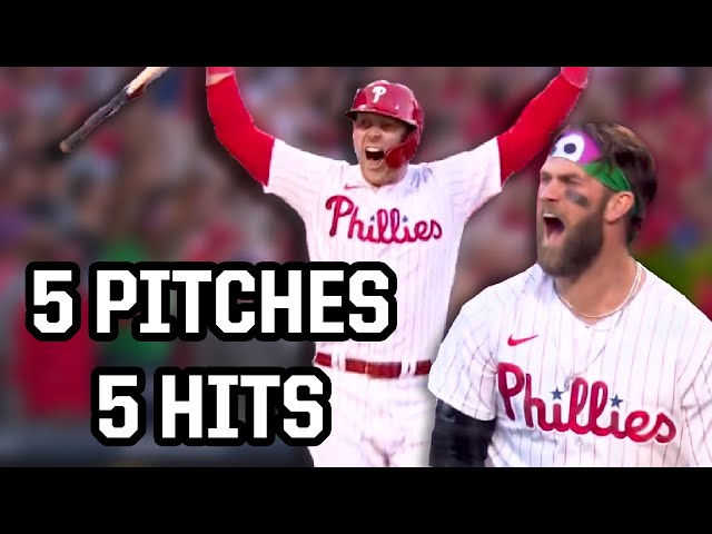 Phillies get 5 hits on 5 pitches in a row, a breakdown