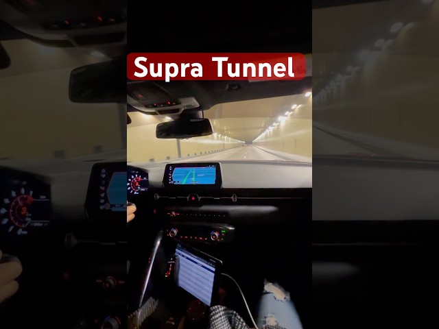 Toyota supra stock exhaust tunnel #toyotasupra #exhaust #acceleration