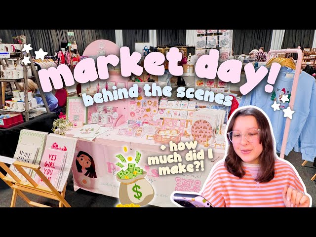 Vending at the Merry Makers Market! 🛍️ Behind the Scenes of a Craft Fair Day + Sales Breakdown 💰