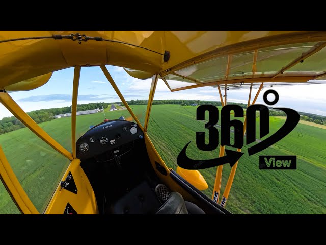 360º VR pattern work in the 1941 Piper J3 Cub