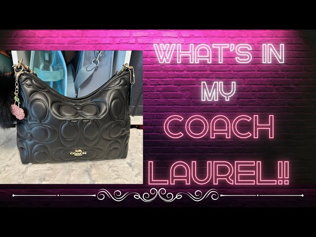 WHATS IN MY COACH LAUREL!! 💖👜