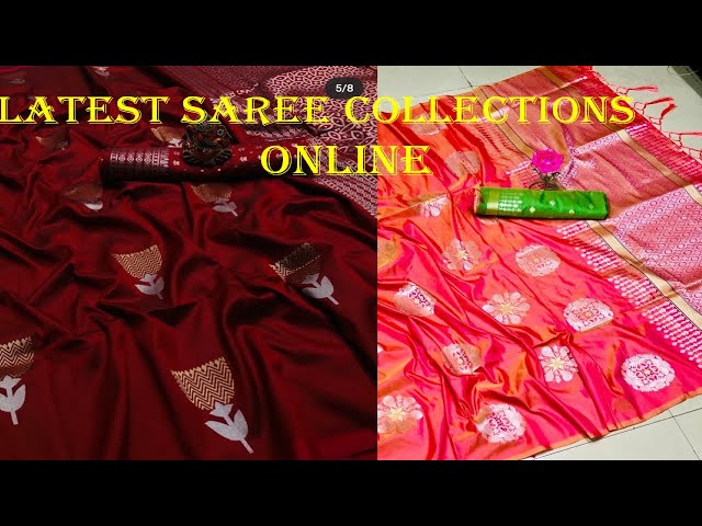 Latest saree Collections online Shopping !! Saree collections 2020 with price  !! saree designs