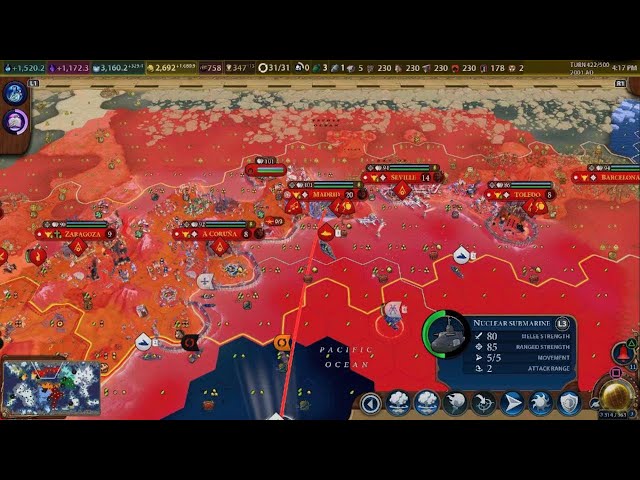 Civ VI Spanish Nuclear Winter