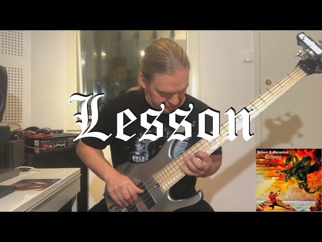 LESSON. Trilogy suite Op:5 guitar track played on Bass guitar