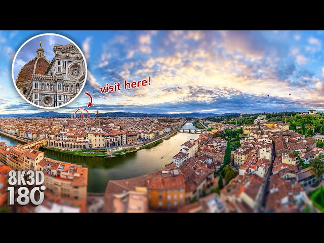 Immersive Florence VR180 Tour: Explore Cathedral of Santa Maria del Fiore & Piazza Signoria | EP1