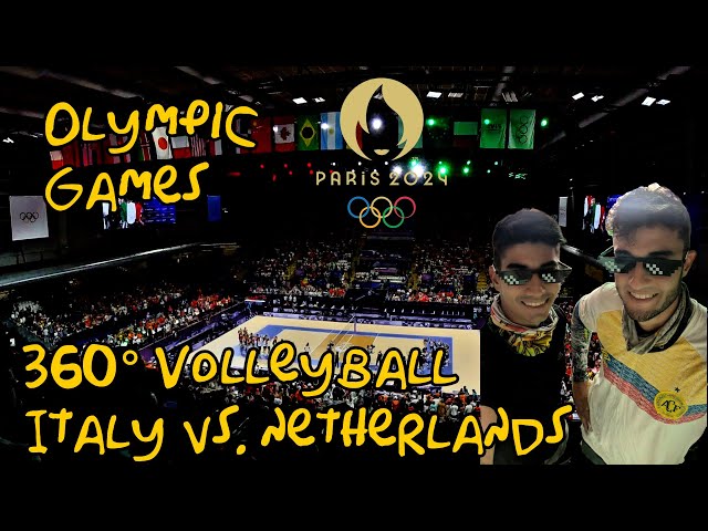 OLYMPICS 🏅 Paris 2024 - VOLLEYBALL 🏐 (NETHERLANDS vs. ITALY) 360° VR