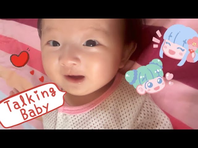 Baby Valerie | Talkative baby trying to speak (12 w) #newborn #talkingbaby #talkativebaby #babygirl