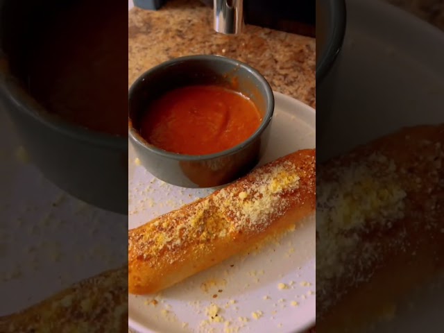 Trying the Mozzarella Cheese stuffed breadsticks. #breadsticks #dollartree