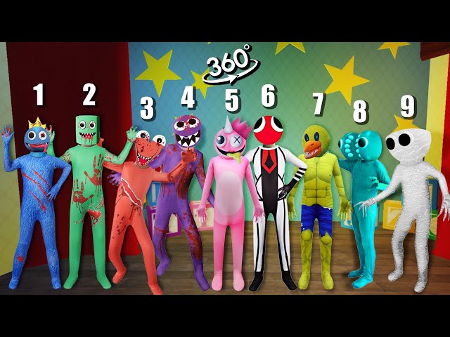 VR 360° NEW Rainbow Friends In Real Life (Remake Ver) ALL PHASES 🎶 Friday Night Funkin' 360 Roblox