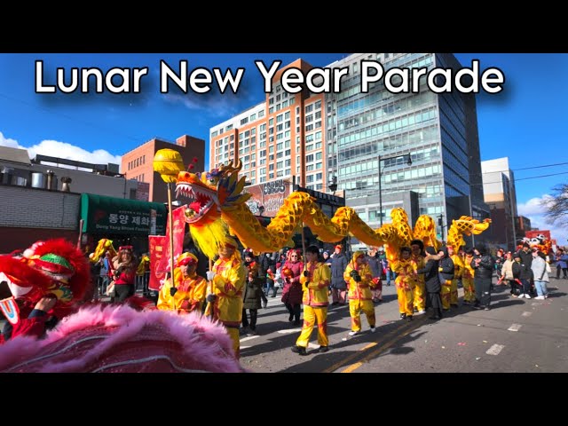 Lunar New Year Parade in Flushing Queens New York (Year of The Snake 2025) 4KHDR