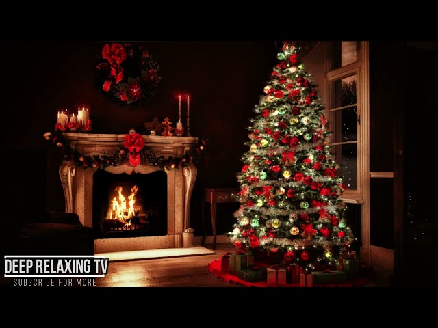 🎄RELAXING CHRISTMAS MUSIC: Piano Music, Best Christmas Songs for Relax, Sleep, Study, fireplace🎁