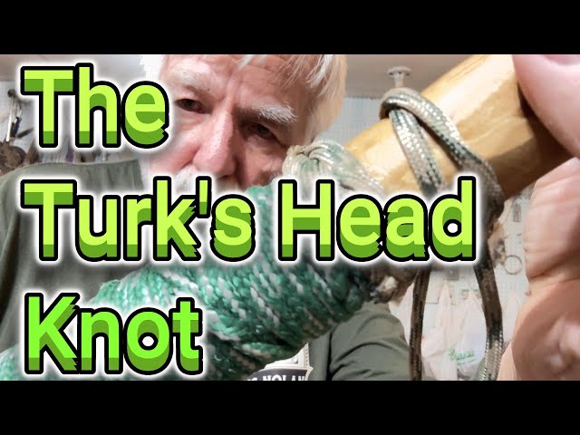 A Walking Stick with Turk's Head Knots