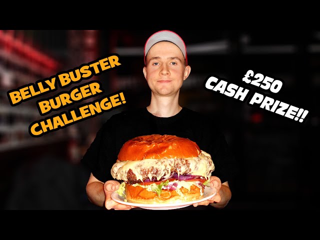 £250 Big Ol’ Belly Buster Burger Challenge!! | Man Vs Food London