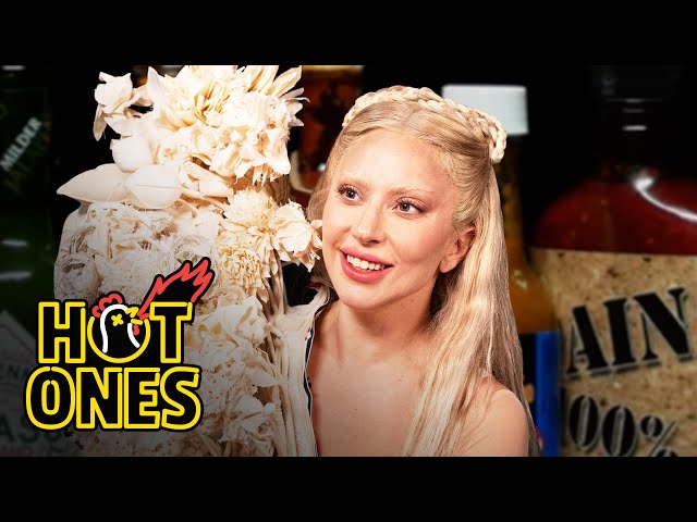 Lady Gaga Tries to Keep a Poker Face While Eating Spicy Wings | Hot Ones