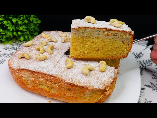 I can't believe how easy this delicious walnut cake is in just 5 minutes!