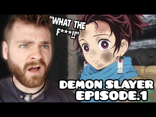 WAIT... THIS IS MESSED UP??!! | DEMON SLAYER - EPISODE 1 | New Anime Fan! | REACTION