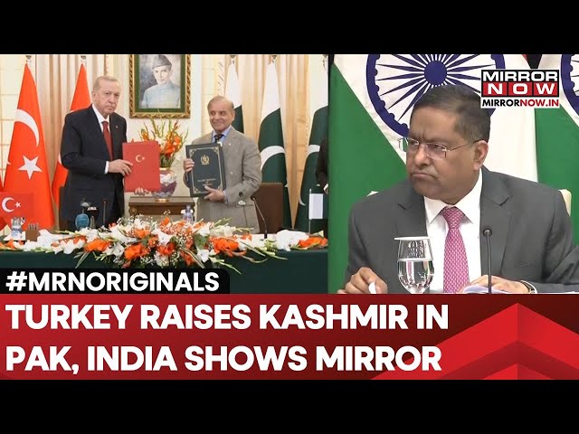 India Hits Out At Turkiye After Erdogan Backs Pakistan Over Kashmir Issue; MEA Says...| Watch